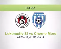 Pronóstico Lokomotiv Sf Cherno More (18 julio 2025)
