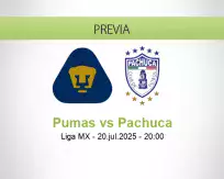 Pronóstico Pumas Pachuca (20 julio 2025)