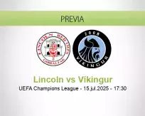 Pronóstico Lincoln Víkingur (15 julio 2025)