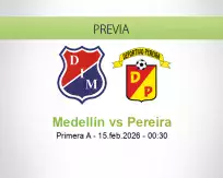 Medellín vs Pereira
