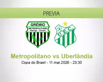 Metropolitano vs Uberlândia