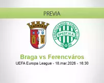 Pronóstico Braga Ferencváros (18 marzo 2026)
