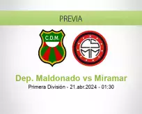 Pronóstico Dep. Maldonado Miramar (20 abril 2024)