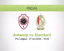 Pronóstico Antwerp Standard (27 octubre 2024)