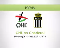 Pronóstico OHL Charleroi (14 diciembre 2024)