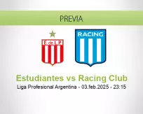 Pronóstico Estudiantes Racing Club (03 febrero 2025)