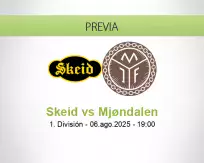 Pronóstico Skeid Mjøndalen (06 agosto 2025)