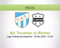 Pronóstico Atl. Tucumán Riestra (04 febrero 2025)