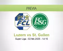 Pronóstico Luzern St. Gallen (02 febrero 2025)