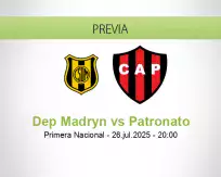 Pronóstico Dep Madryn Patronato (26 julio 2025)