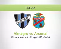 Pronóstico Almagro Arsenal (02 agosto 2025)