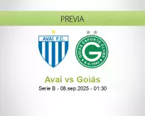Pronóstico Avaí Goiás (07 septiembre 2025)
