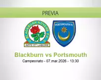 Pronóstico Blackburn Portsmouth (07 marzo 2026)