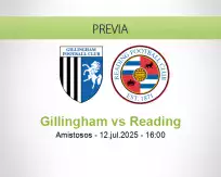 Pronóstico Gillingham Reading (12 julio 2025)