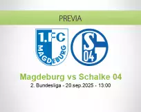 Pronóstico Magdeburg Schalke 04 (20 septiembre 2025)