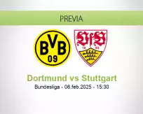 Pronóstico Dortmund Stuttgart (08 febrero 2025)