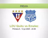Pronóstico LDU Quito Emelec (12 julio 2025)