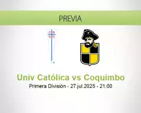 Pronóstico Univ Católica Coquimbo (27 julio 2025)