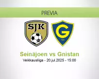 Pronóstico Seinäjoen Gnistan (20 julio 2025)
