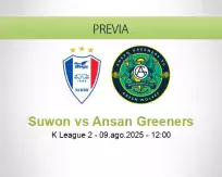 Pronóstico Suwon Ansan Greeners (09 agosto 2025)