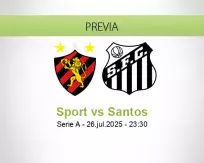 Pronóstico Sport Santos (26 julio 2025)