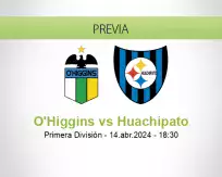 Pronóstico O'Higgins Huachipato (14 abril 2024)
