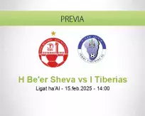 Pronóstico H Be'er Sheva I Tiberias (15 febrero 2025)