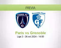 Pronóstico Paris Grenoble (26 octubre 2024)