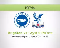 Pronóstico Brighton Crystal Palace (15 diciembre 2024)