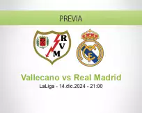 Pronóstico Vallecano Real Madrid (14 diciembre 2024)