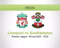 Pronóstico Liverpool Southampton (08 marzo 2025)