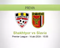 Pronóstico Shakhtyor Slavia (14 abril 2024)