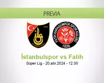 Pronóstico İstanbulspor Fatih (20 abril 2024)