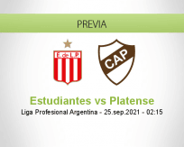 Pronóstico Estudiantes Platense (24 septiembre 2021)