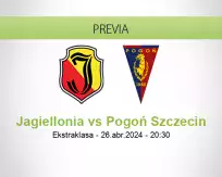 Pronóstico Jagiellonia Pogoń Szczecin (26 abril 2024)
