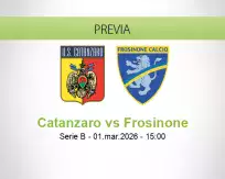 Pronóstico Catanzaro Frosinone (01 marzo 2026)