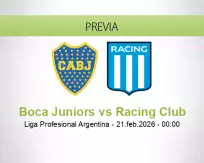 Boca Juniors vs Racing Club