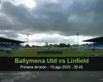 Pronóstico Ballymena Utd Linfield (15 agosto 2025)