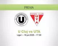 Pronóstico U Cluj UTA (19 julio 2025)