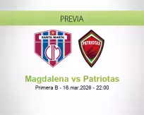 Magdalena vs Patriotas