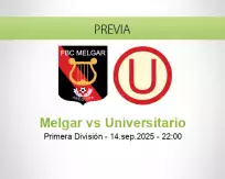 Pronóstico Melgar Universitario (14 septiembre 2025)