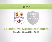 Pronóstico Coleshill Worcester Raiders (30 agosto 2025)