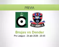 Pronóstico Brujas Dender (24 abril 2026)