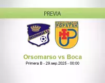 Pronóstico Orsomarso Boca (28 septiembre 2025)