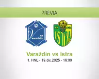 Pronóstico Varaždin Istra (19 diciembre 2025)