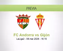 Pronóstico FC Andorra Gijón (08 marzo 2026)