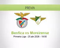 Benfica vs Moreirense