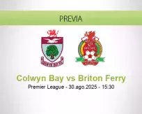 Pronóstico Colwyn Bay Briton Ferry (30 agosto 2025)