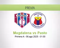 Pronóstico Magdalena Pasto (08 agosto 2025)