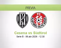 Pronóstico Cesena Südtirol (06 abril 2026)